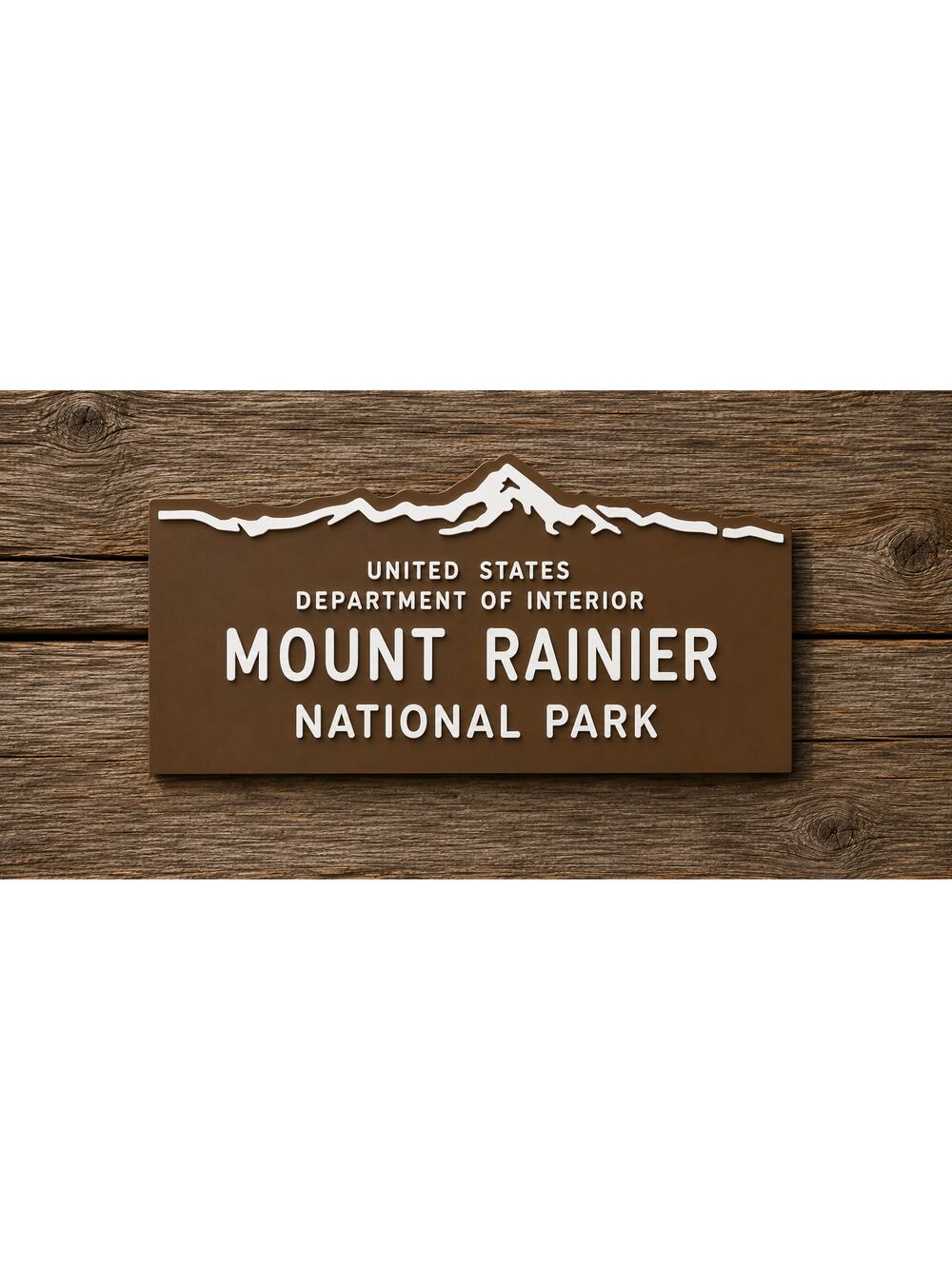Mount Rainier National Park Entrance Sign Mt Rainier Washington Mountain Forest